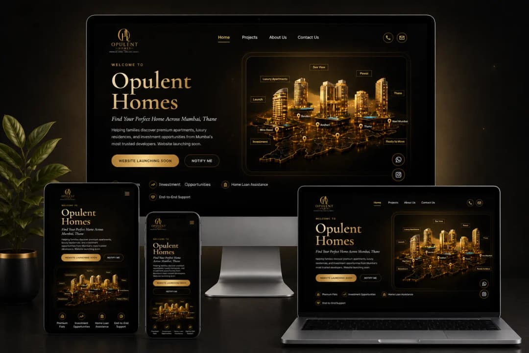 Opulent Homes — Luxury Real Estate Website & Lead Management Platform